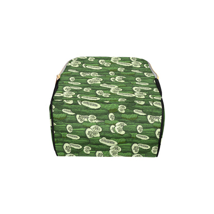 Cucumber Pattern Print Design CC01 Diaper Bag Backpack