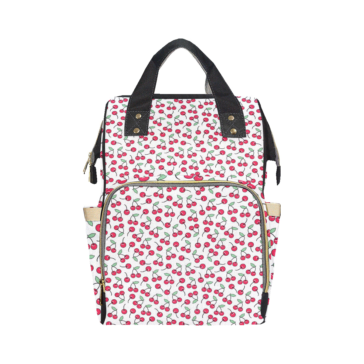 Cherry Pattern Print Design 03 Diaper Bag Backpack