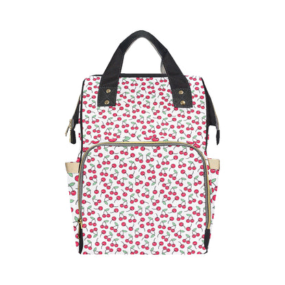 Cherry Pattern Print Design 03 Diaper Bag Backpack