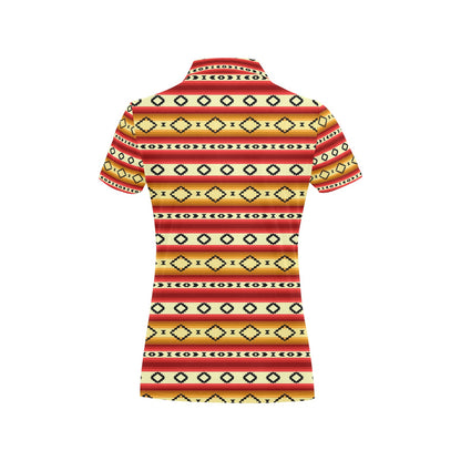 Serape Themed Women's Polo Shirt