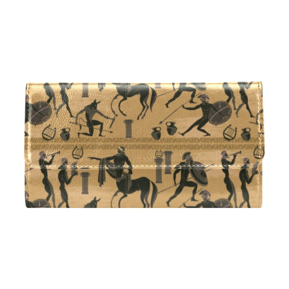 Ancient Greek Statue Print Design LKS304 Women's Trifold Wallet