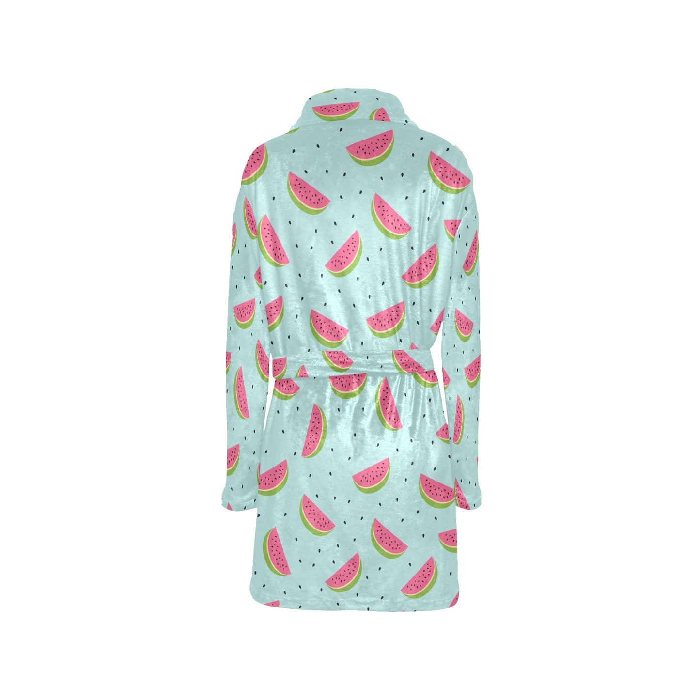 Watermelon Pattern Print Design WM06 Women's Fleece Robe