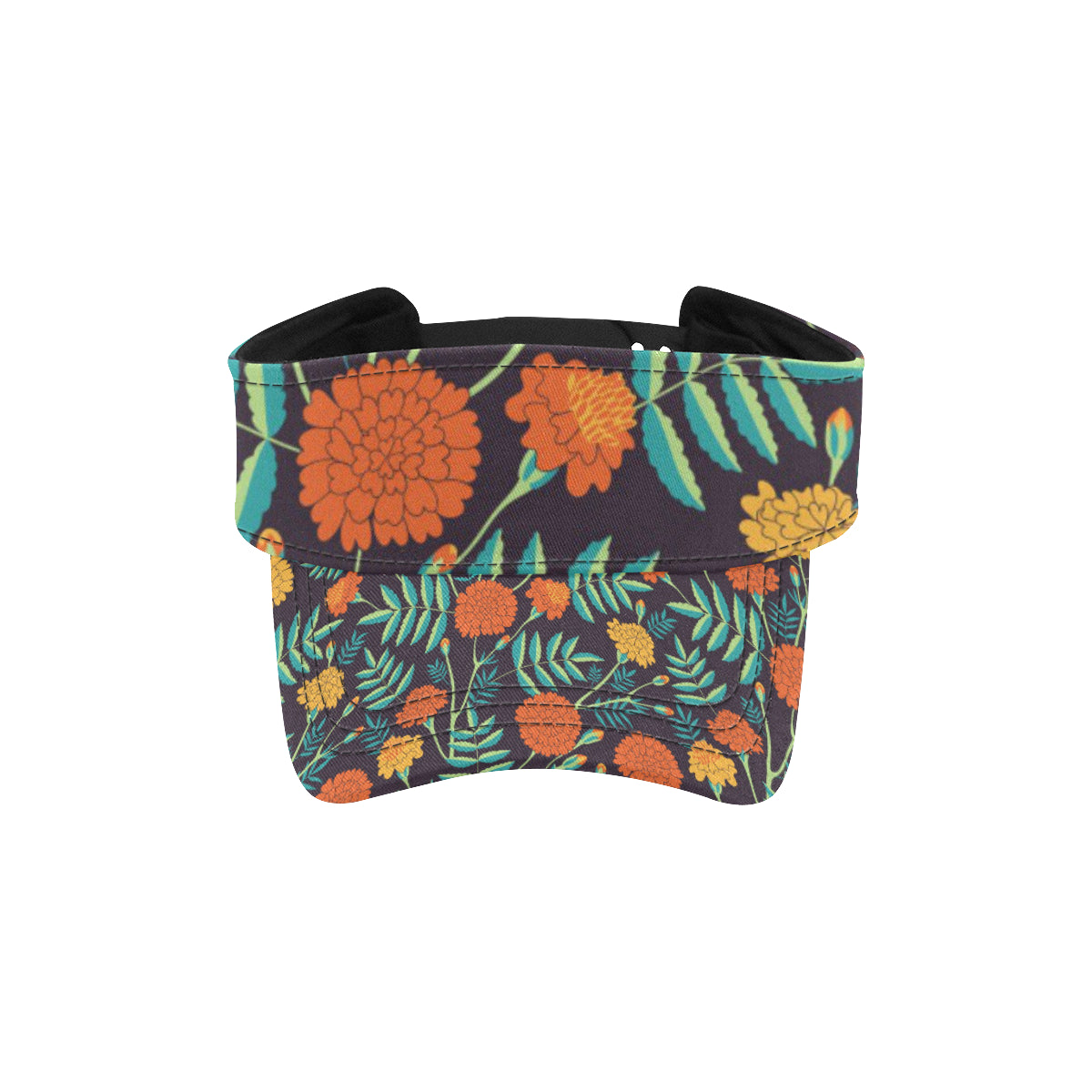 Marigold Pattern Print Design MR01 Unisex Sun Visor