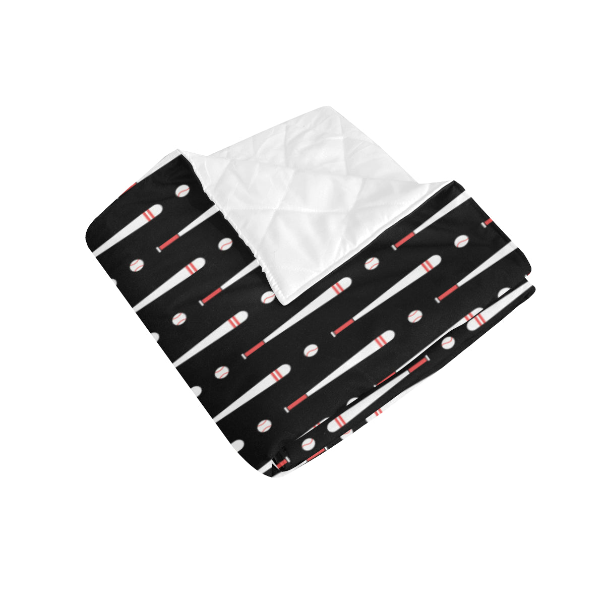 Baseball Pattern Print Design 03 Premium Quilt