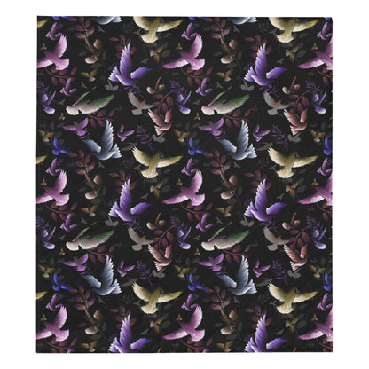 Pigeon Pattern Print Design 01 Premium Quilt