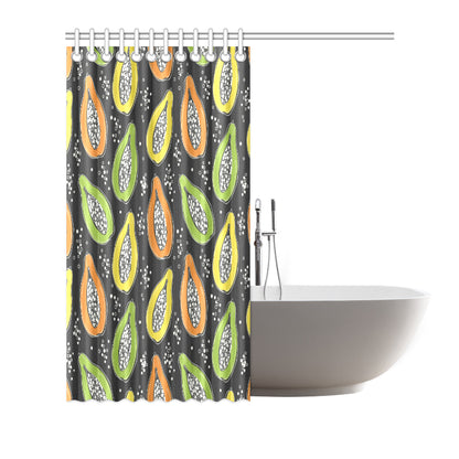 Papaya Pattern Print Design PP05 Shower Curtain