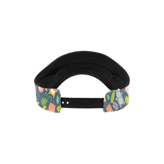 Safari Animal Cartoon Print Design LKS305 Unisex Sun Visor