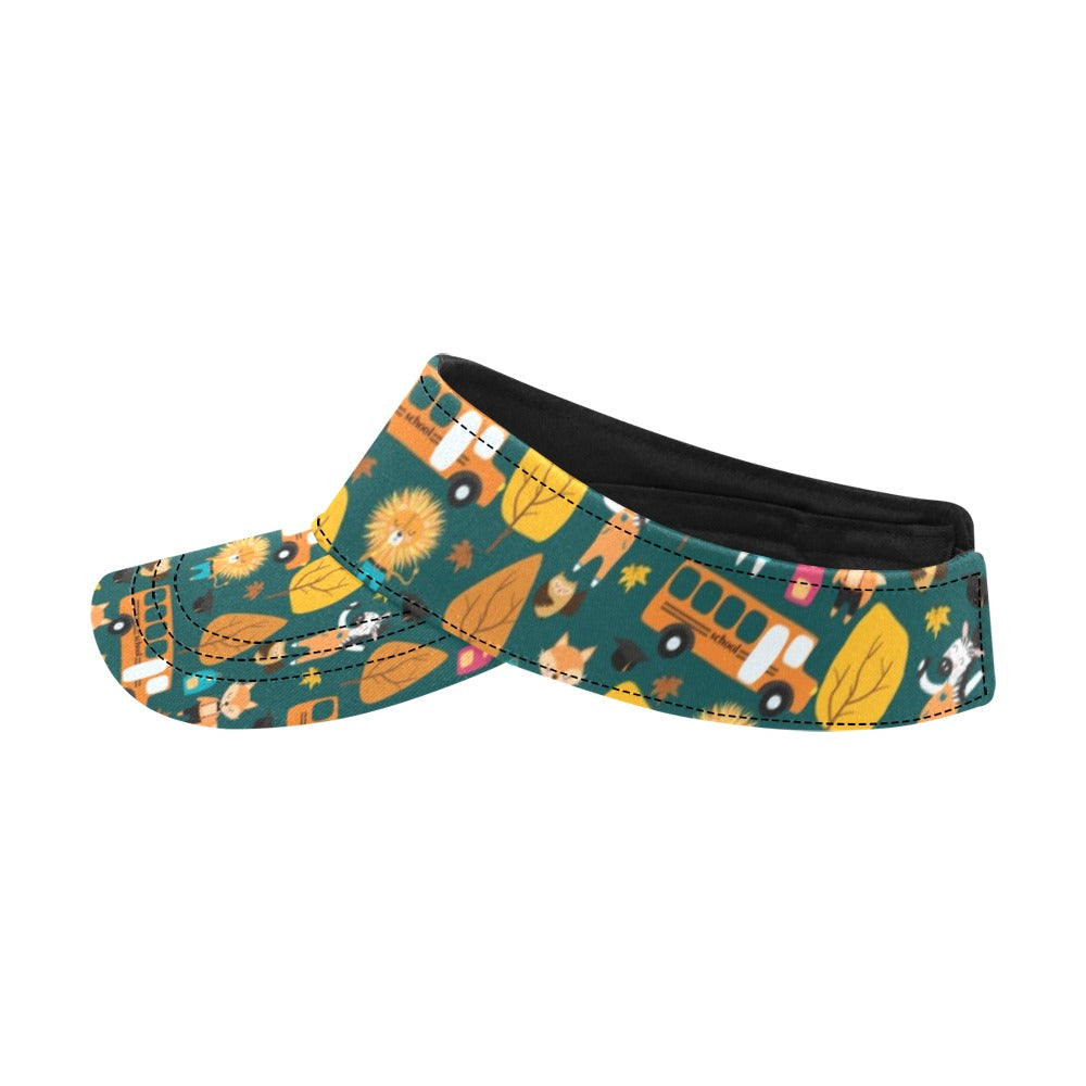 School Bus Print Design LKS309 Unisex Sun Visor