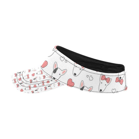 Bull Terriers Pattern Print Design 08 Unisex Sun Visor