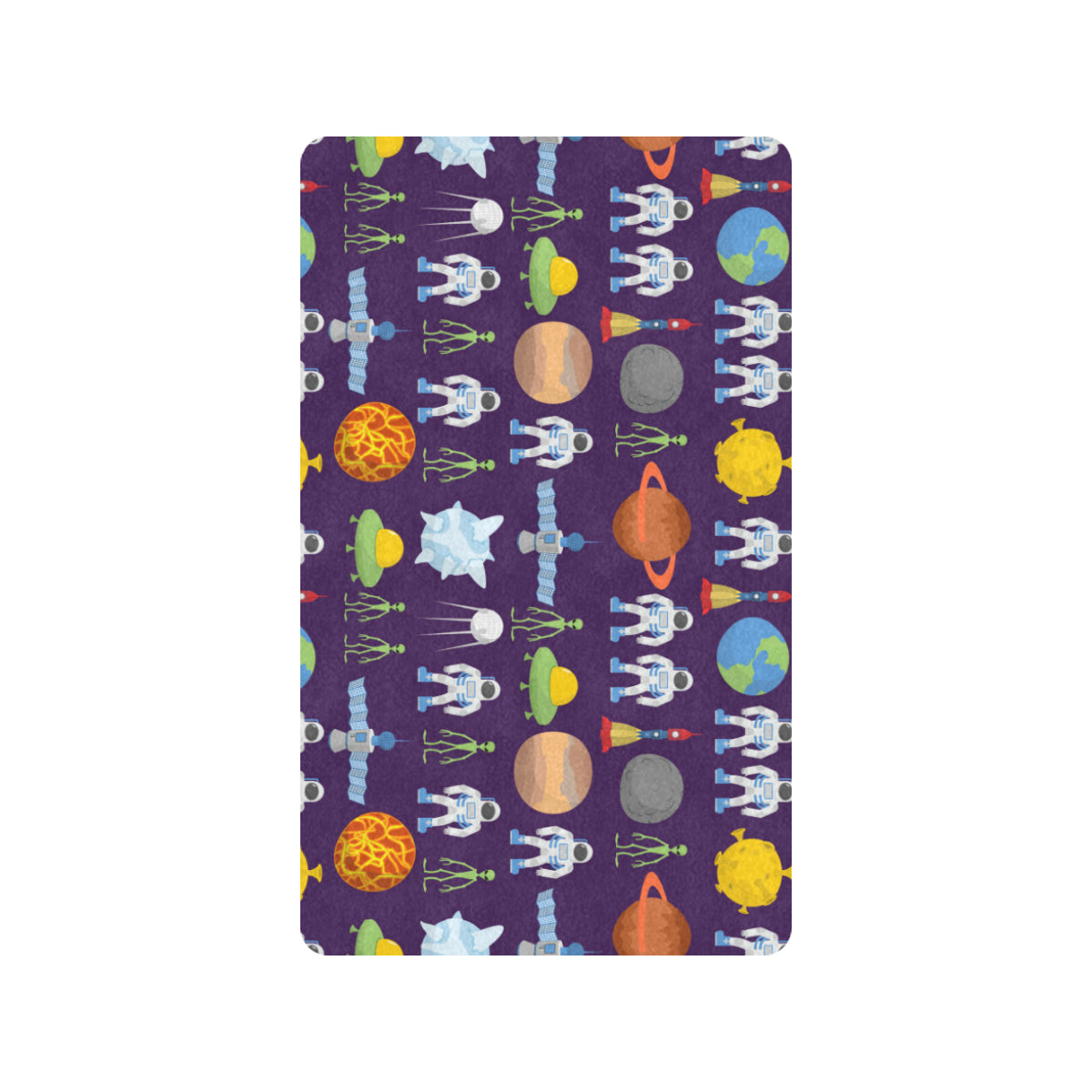 Alien Astronaut Planet Rubber Doormat