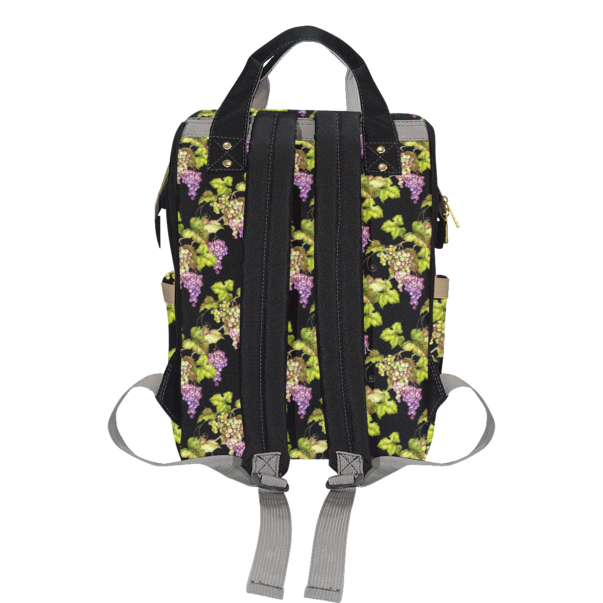 Grape Pattern Print Design GP04 Diaper Bag Backpack