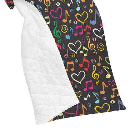 Music note Pattern Print Design A01 Premium Quilt