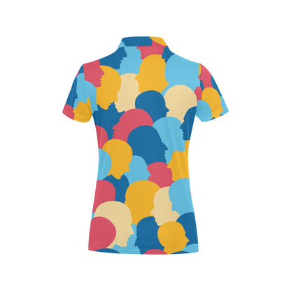 Psychology Pattern Print Design A02 Women's Polo Shirt