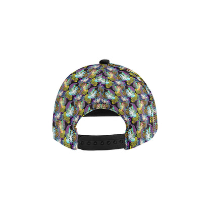 Unicorn With Wings Print Pattern Snapback Cap