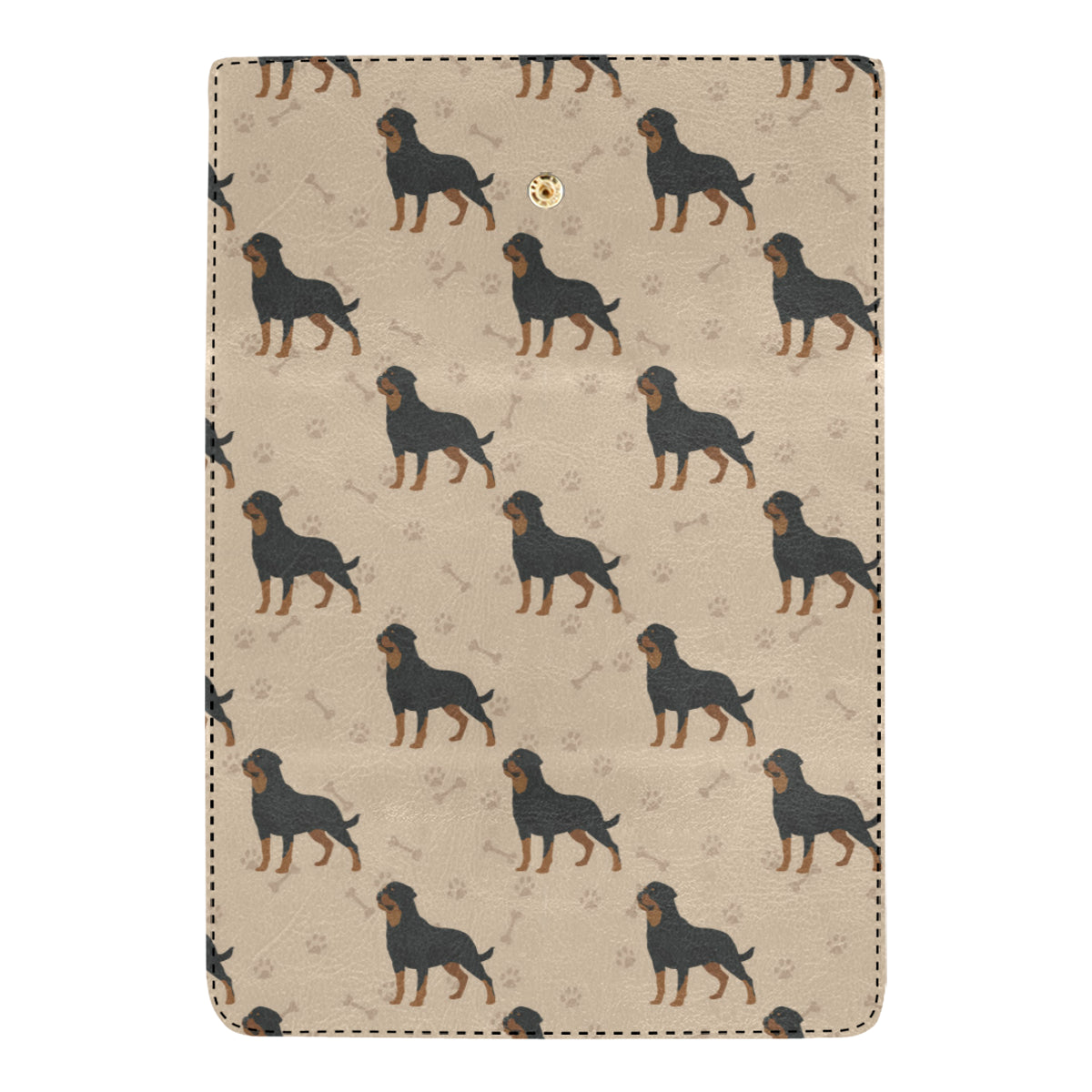 Rottweiler Pattern Print Design A01 Women's Trifold Wallet