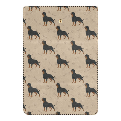 Rottweiler Pattern Print Design A01 Women's Trifold Wallet