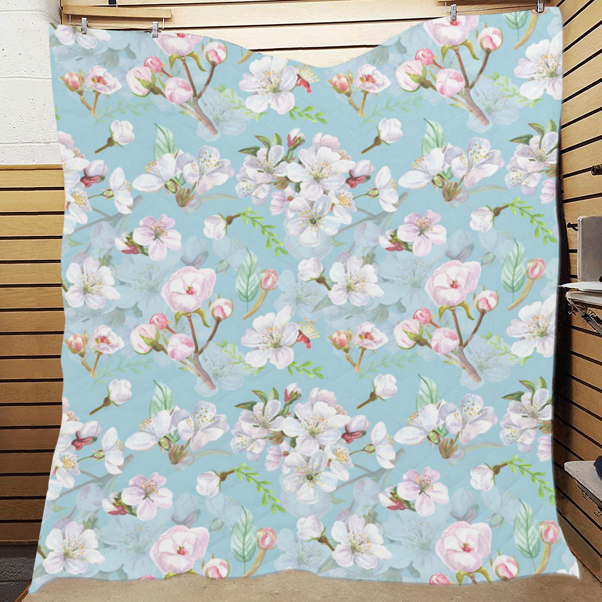 Apple blossom Pattern Print Design AB06 Premium Quilt