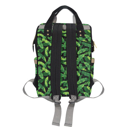 Banana Leaf Pattern Print Design 02 Diaper Bag Backpack