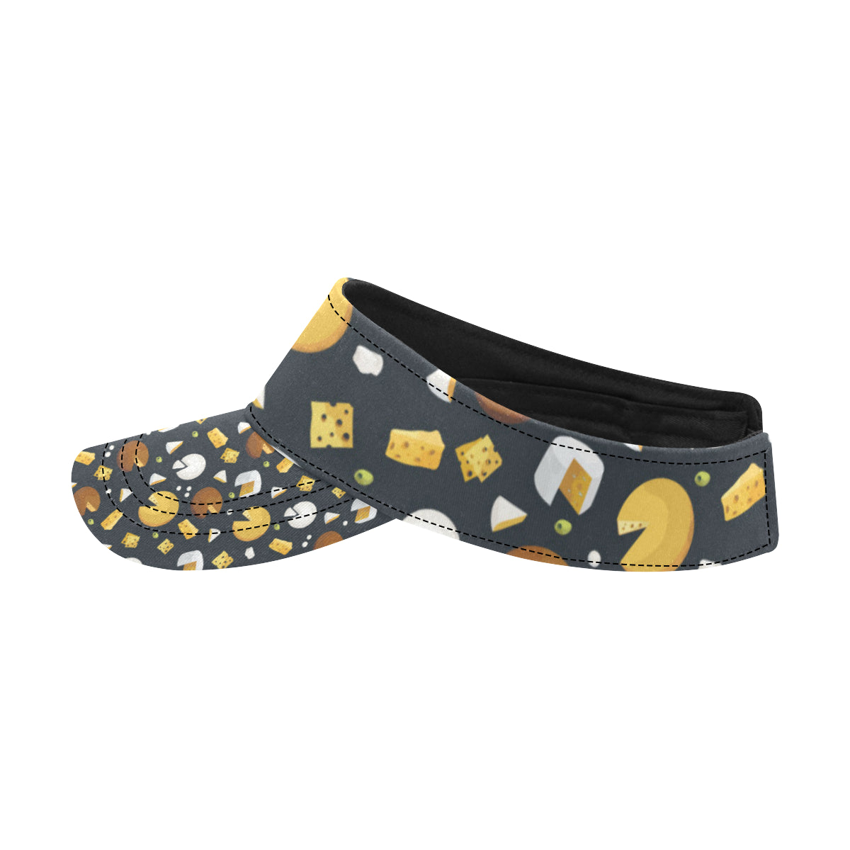 Cheese Pattern Print Design 03 Unisex Sun Visor