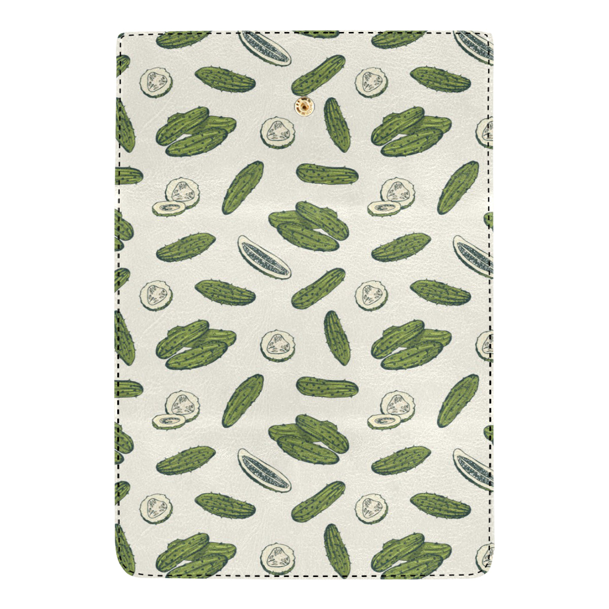 Cucumber Pattern Print Design CC05 Women's Trifold Wallet