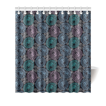 Eye of Horus Ethnic Pattern Shower Curtain