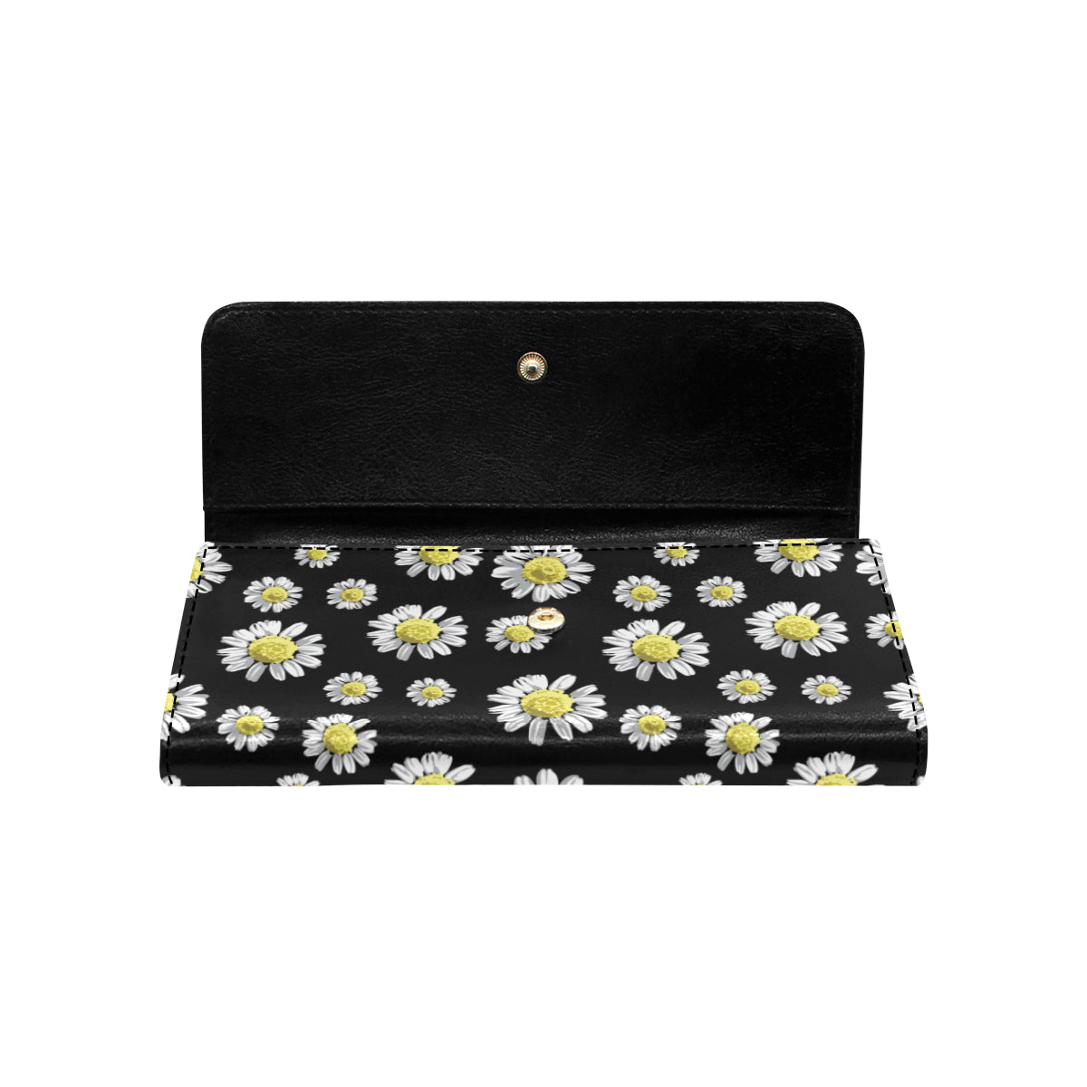 Daisy Pattern Print Design DS01 Women's Trifold Wallet