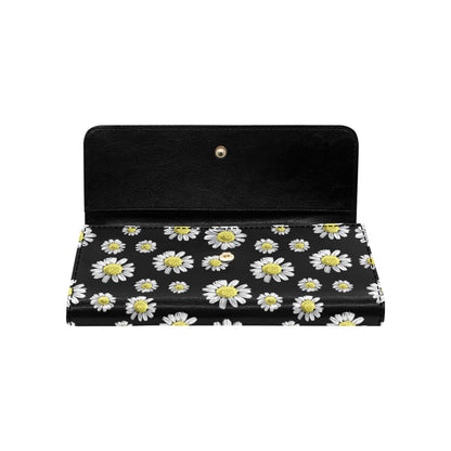 Daisy Pattern Print Design DS01 Women's Trifold Wallet