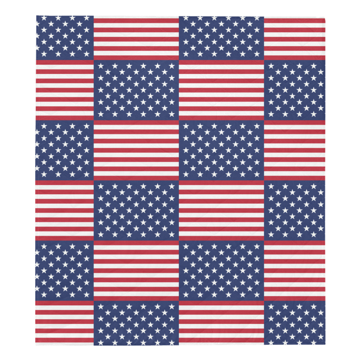 Patriotic US Flag Pattern Print Design A03 Premium Quilt