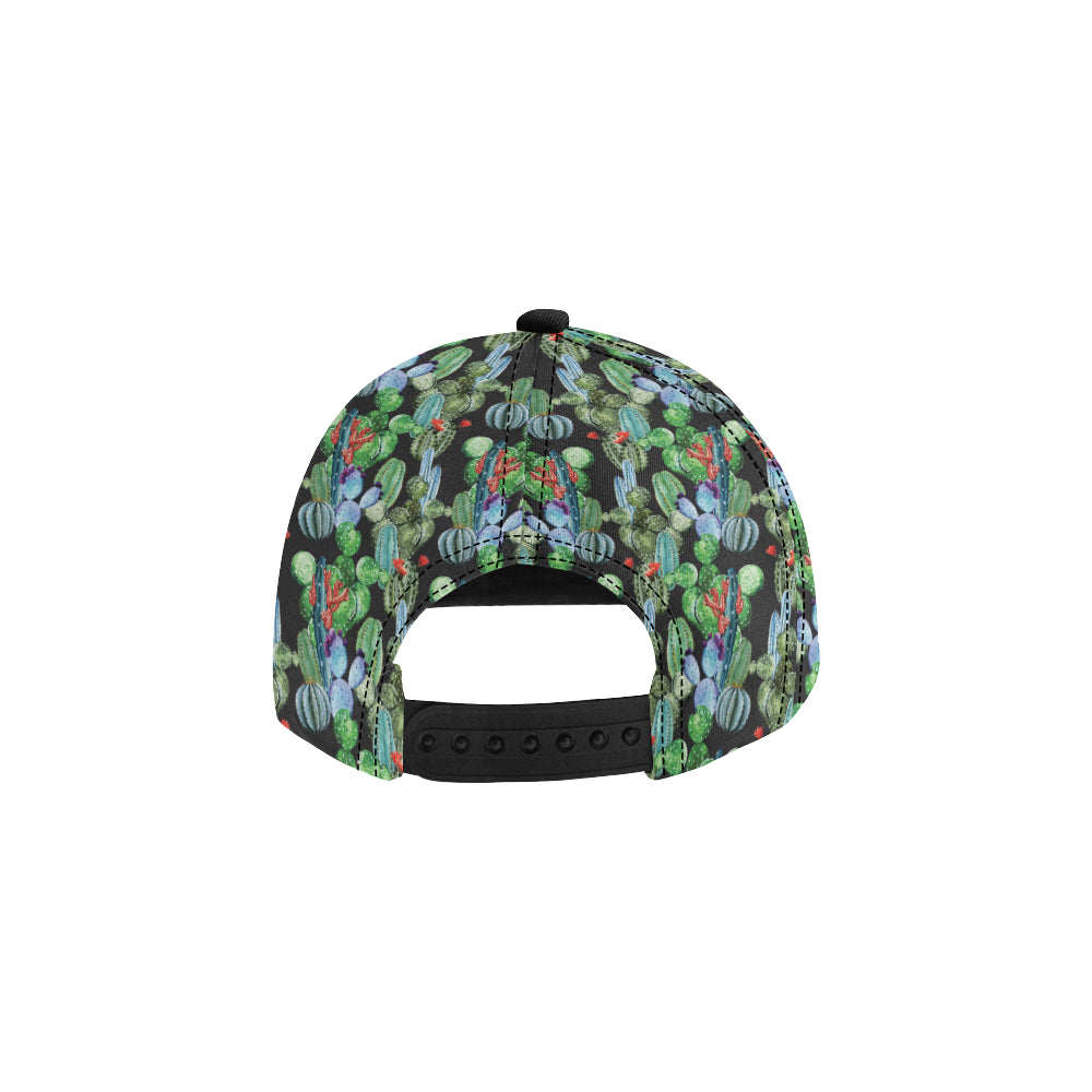 Cactus Watercolor Style Print Snapback Cap