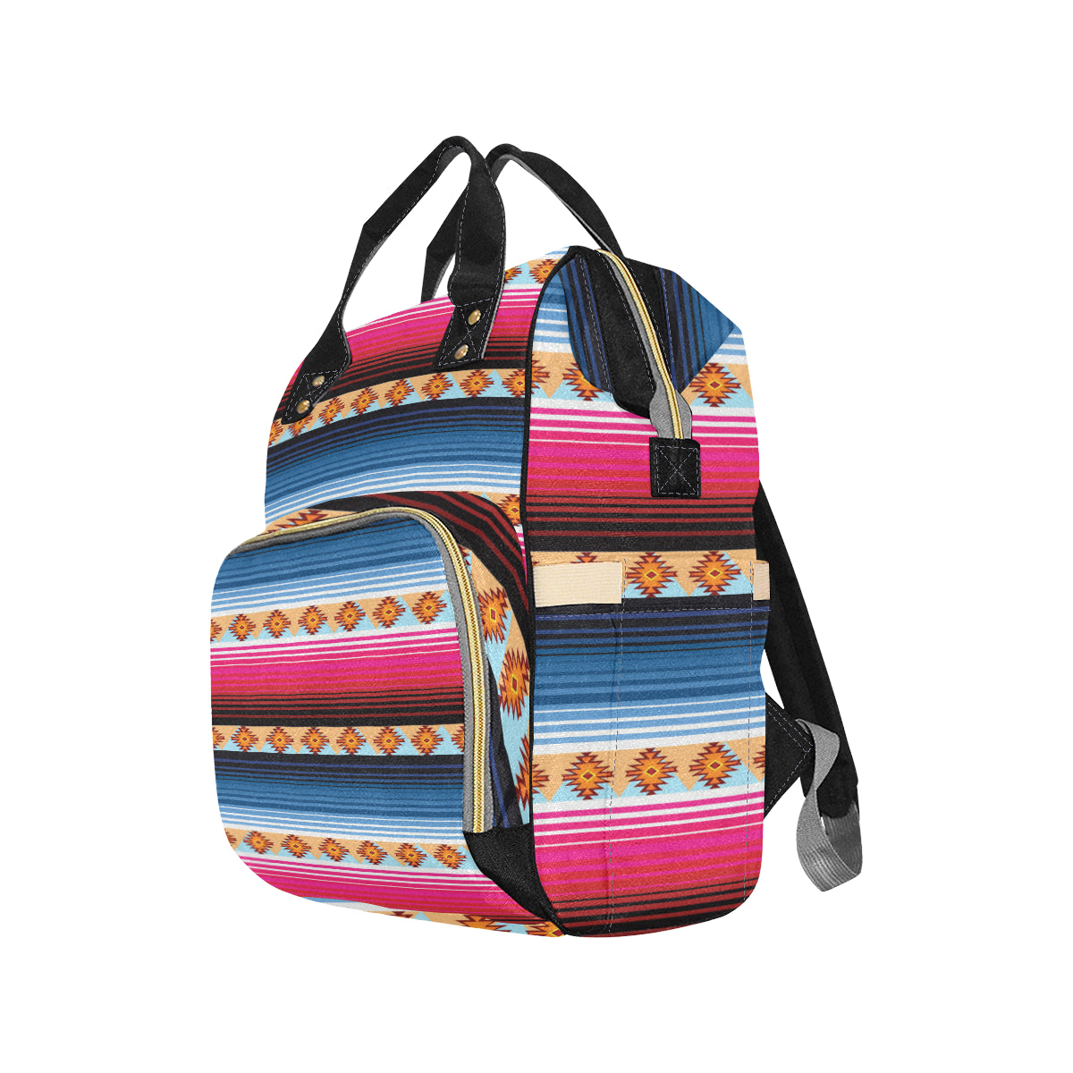 Mexican Pattern Print Design 03 Diaper Bag Backpack