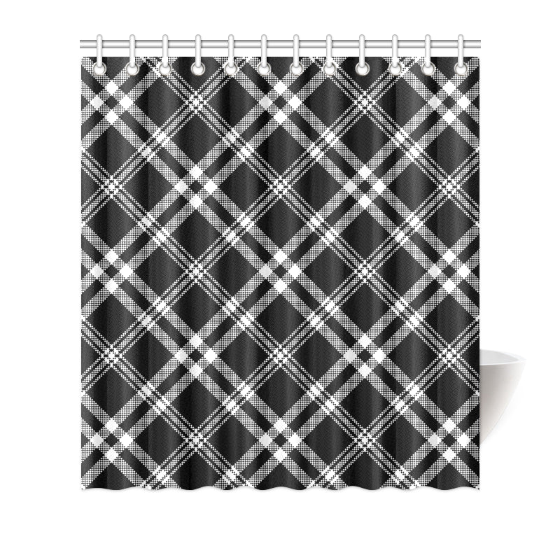 Madras Pattern Print Design 03 Shower Curtain