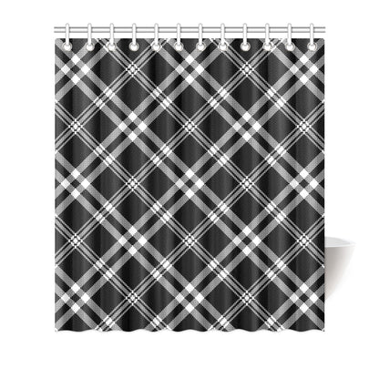 Madras Pattern Print Design 03 Shower Curtain