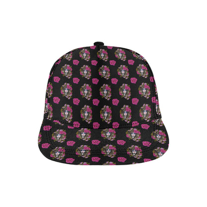 Day of the Dead Makeup Girl Snapback Cap