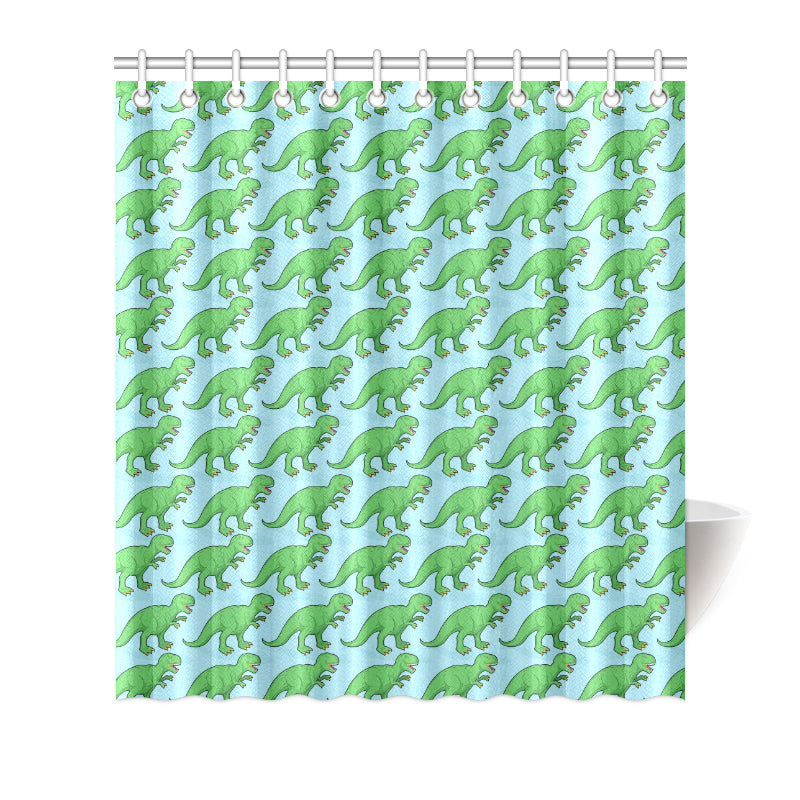 T Rex Pattern Print Design A01 Shower Curtain