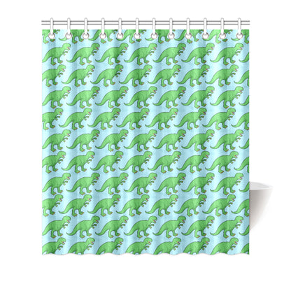 T Rex Pattern Print Design A01 Shower Curtain