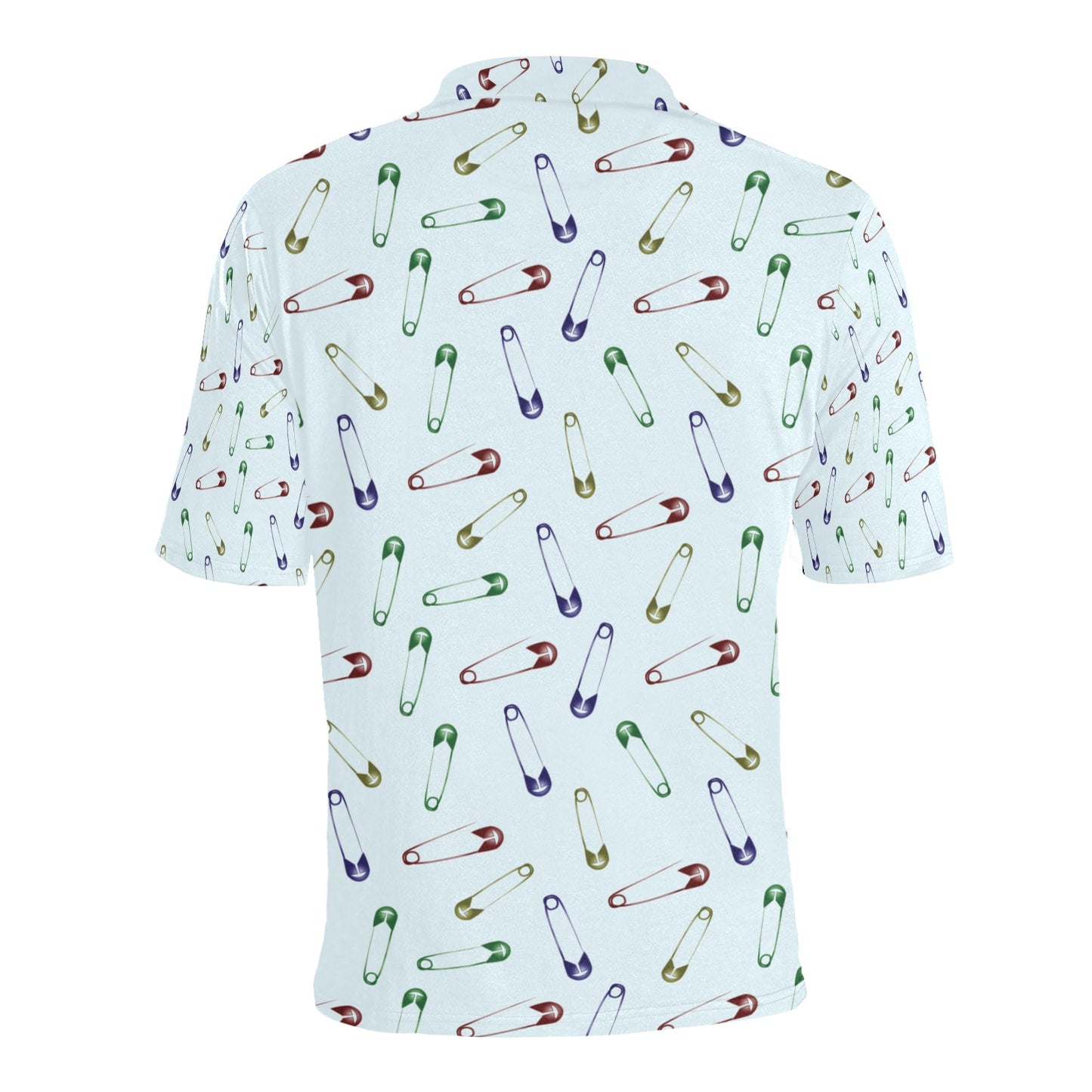 Safety Pin Print Design LKS303 Men Polo Shirt
