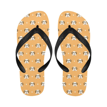 Shih Tzu Print Design LKS303 Flip Flops