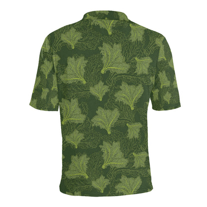 Kale Pattern Print Design 01 Men Polo Shirt
