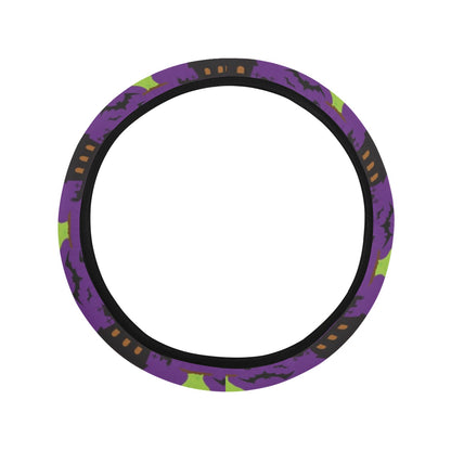 Halloween Print Design LKS403 Steering Wheel Cover with Elastic Edge