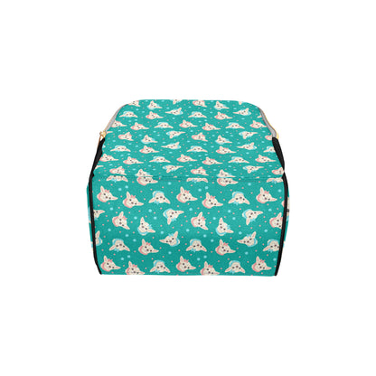 Chihuahua Polka Dot Pattern Diaper Bag Backpack