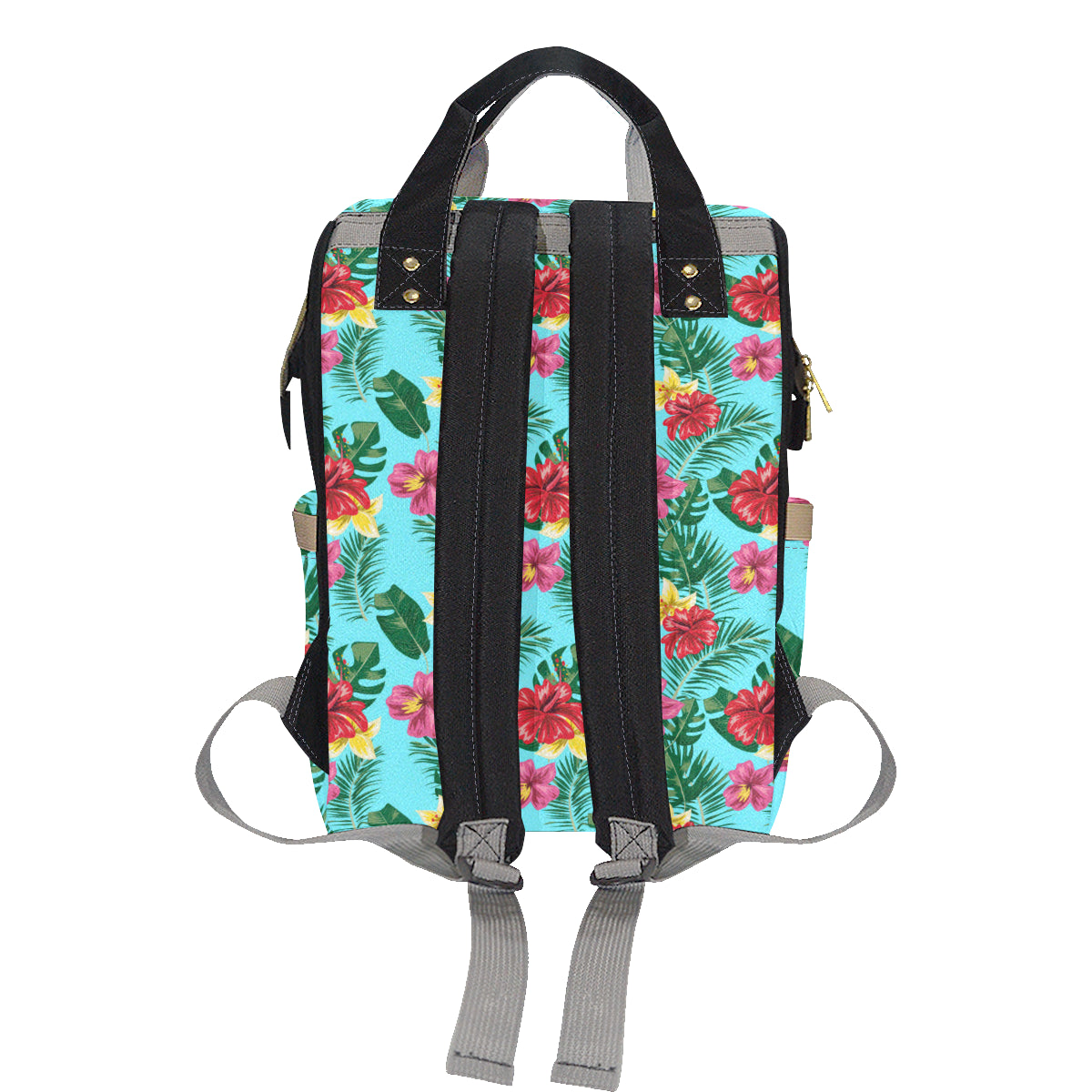 Hibiscus Hawaiian Flower Diaper Bag Backpack