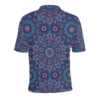 Medallion Pattern Print Design 05 Men Polo Shirt