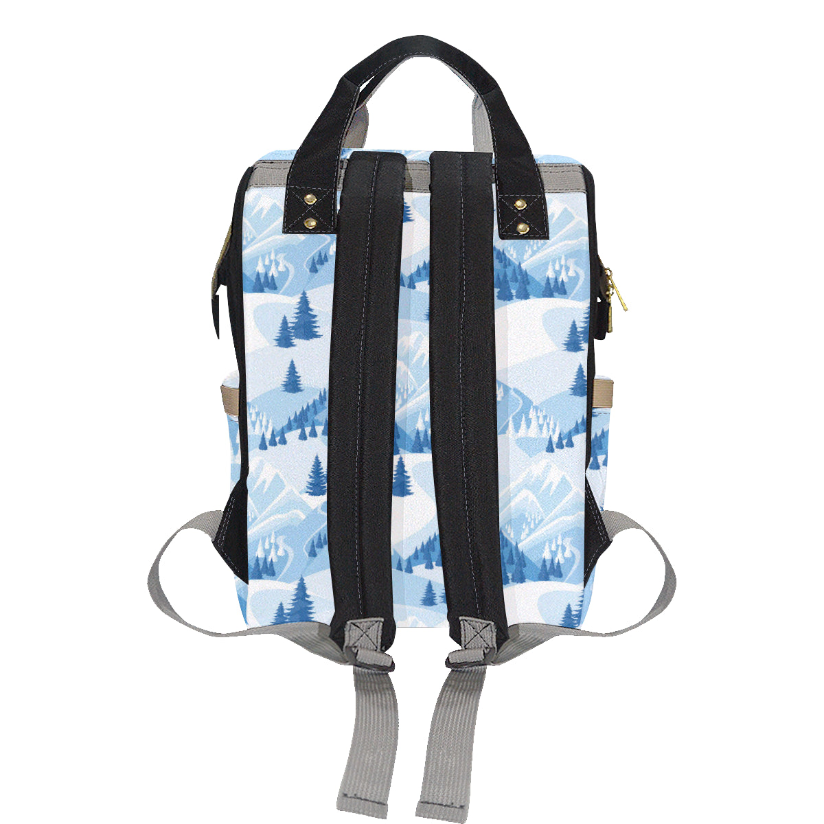 Mountain Pattern Print Design 03 Diaper Bag Backpack