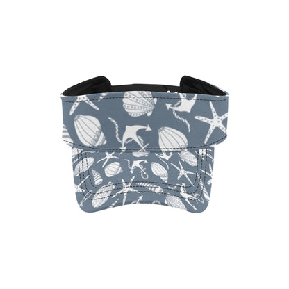Seashell Print Design LKS306 Unisex Sun Visor