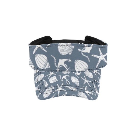 Seashell Print Design LKS306 Unisex Sun Visor