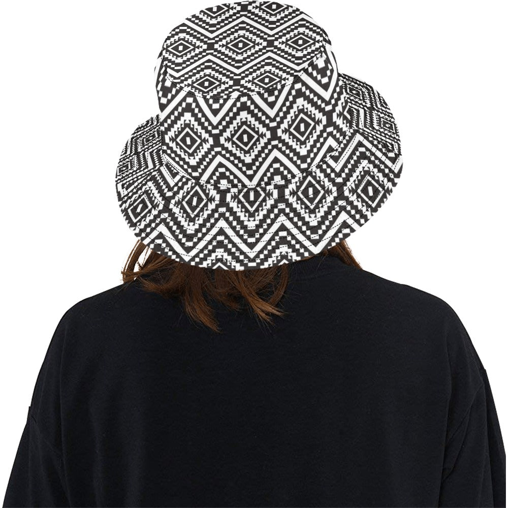 Tribal Pattern Print Design LKS303 Unisex Bucket Hat