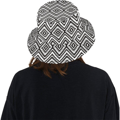 Tribal Pattern Print Design LKS303 Unisex Bucket Hat