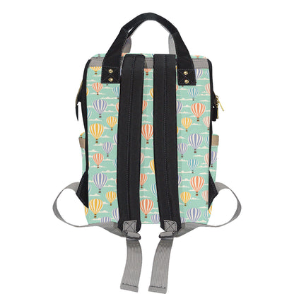 Ballon Pattern Print Design 01 Diaper Bag Backpack