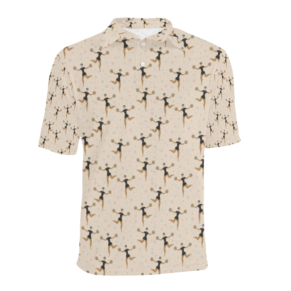 Cheerleader Pattern Print Design 03 Men Polo Shirt
