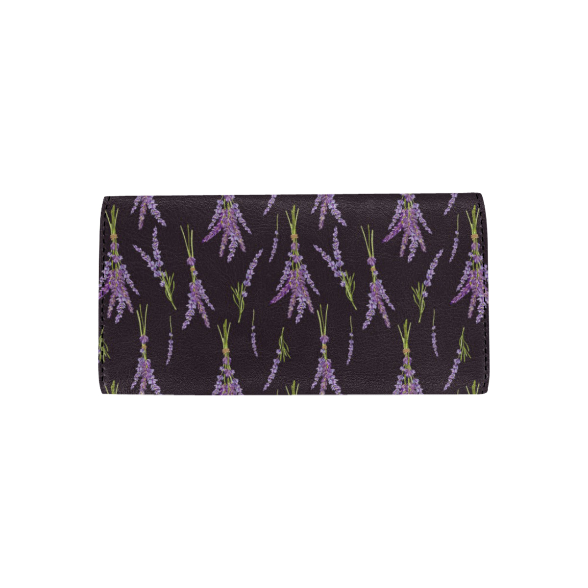 Lavender Pattern Print Design LV05 Women's Trifold Wallet